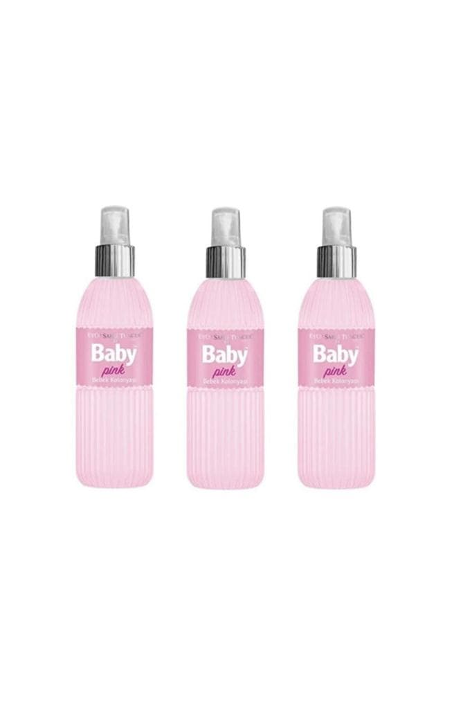 Eyüp Sabri Tuncer Bebek Kolonyası Baby Pink 150 Ml Silindir Pet Şişe Sprey x 3 Adet
