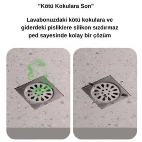 Koku Önleyici Silikon Gider Kapağı