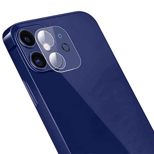 iPhone 12 6.1 Hat-Prince 9H 3D Full Tempered Cam Kamera Koruyucu-(5775)