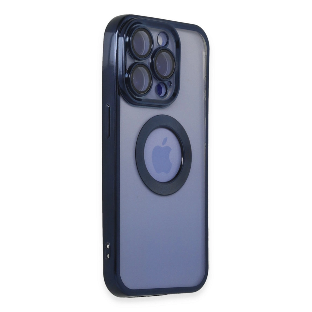 Apple İphone 15 Pro Max Kılıf Slot Silikon - Lacivert