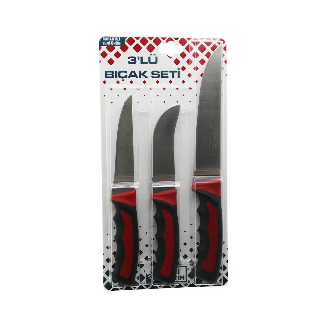 3PCS KURBAN BIÇAK SETİ R-032K--R-320Y--R-0403 KEMİK SIYIRMA - DERİ SOYMA=YÜZME - KURBAN BIÇAK (5430)