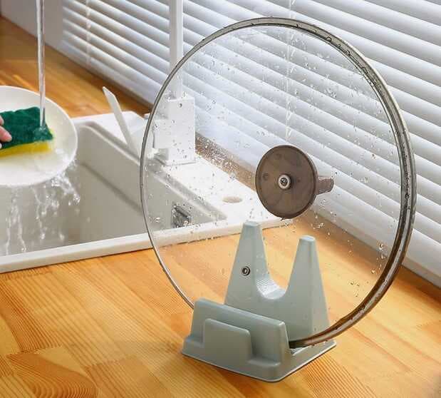 Tencere Kapağı ve Kesme Tahtası Tutucu Mutfak Standı