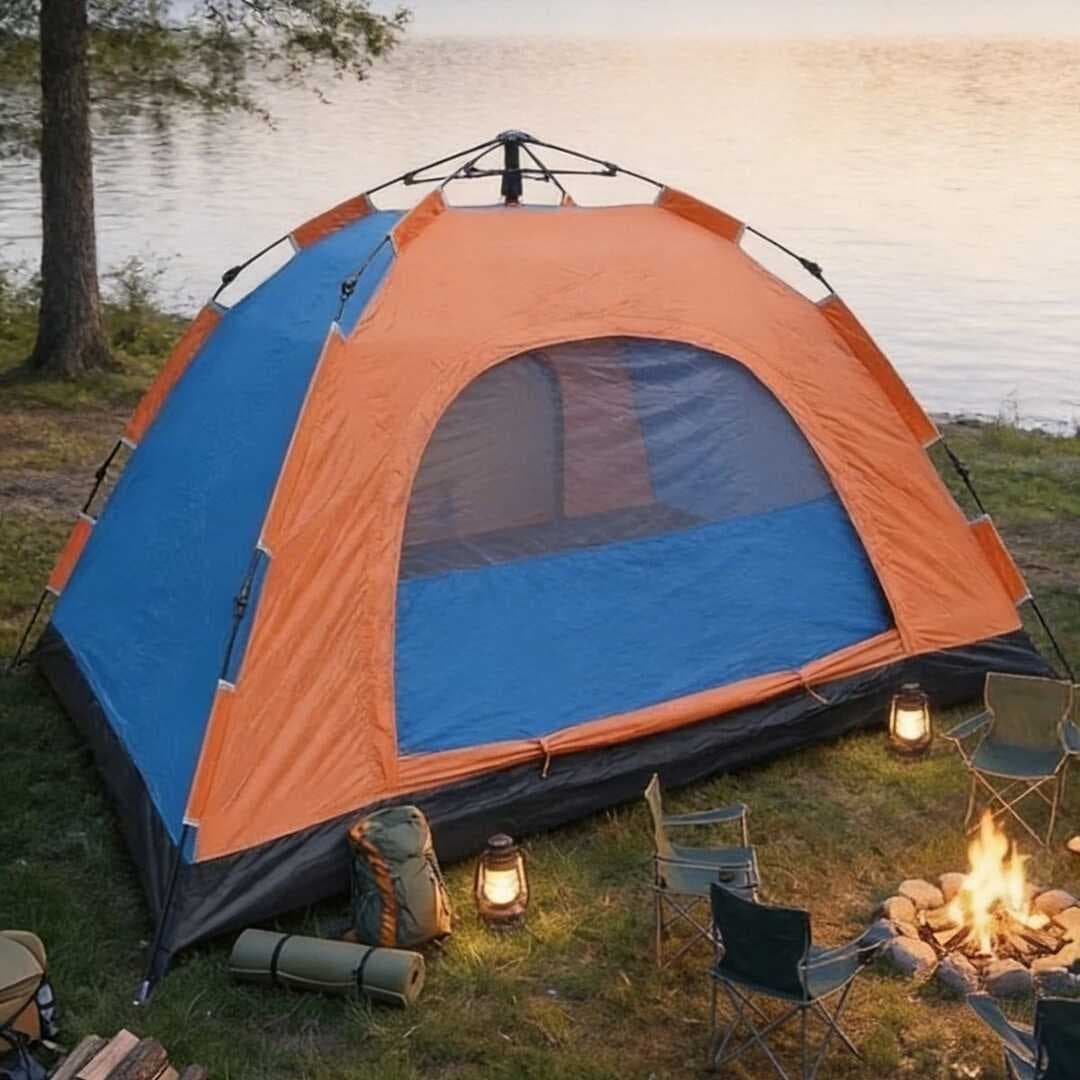 10 Kişilik Otomatik Kurulum Kamp Çadırı – Outdoor , Suya Dayanıklı Hızlı Kurulum Piknik ve Doğa İçin Geniş Aile Çadırı 300x300x170 cm (5430)