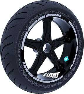 Çıar Extreme Moto GP Stili Jat Şeridi Sticker Reflektif, Floresa, Özel Rekler Gümüş