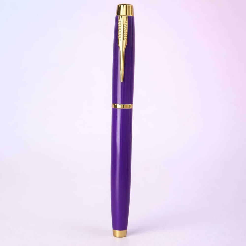 Premium Mor Metal Roller Kalem