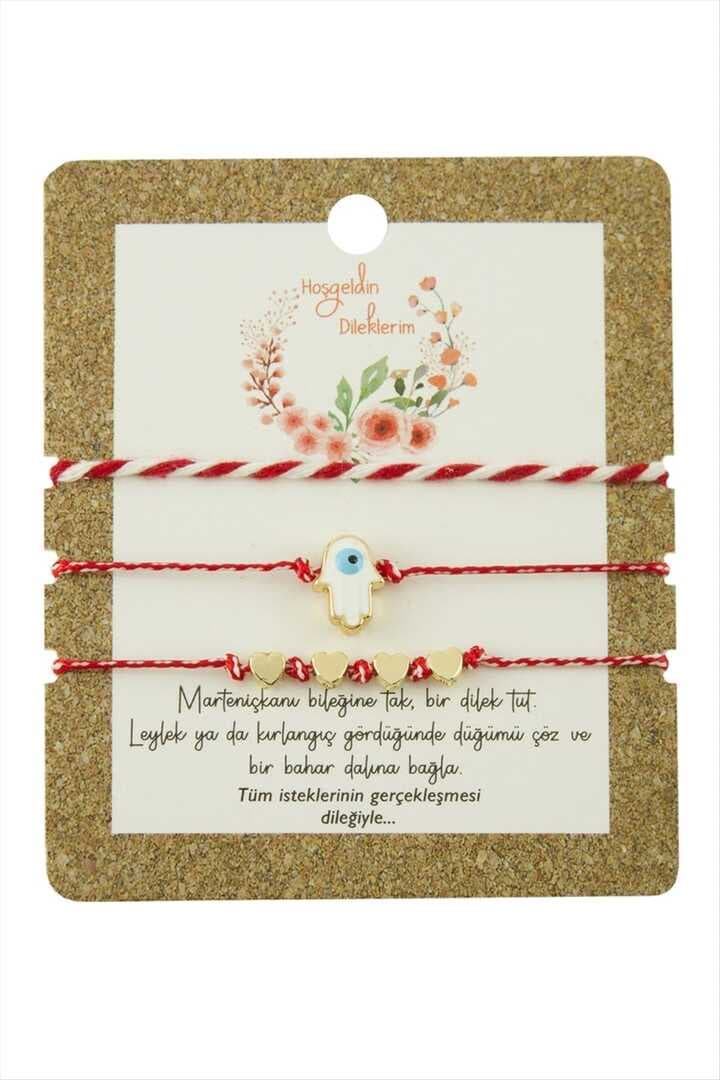 3 Adet Ftm Ana Eli Marteniçka Bileklik