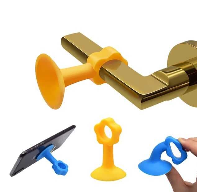 Nessiworld CM-072 Vantuzlu Geçmeli Kapı Kolu Stoper 4lü Set Beyaz