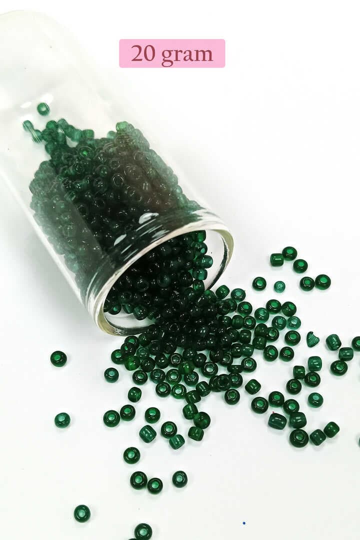 Dökme Cam Kum Boncuk (8/0) 3 mm - 4 Renk - Toplam 80 Gram - BNC419