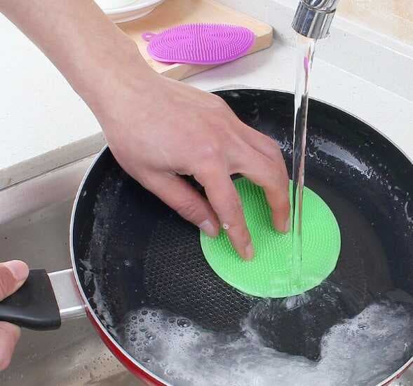 Silikon Bulaşık Yıkama Fırçası Tükenmeyen (2 Adet)