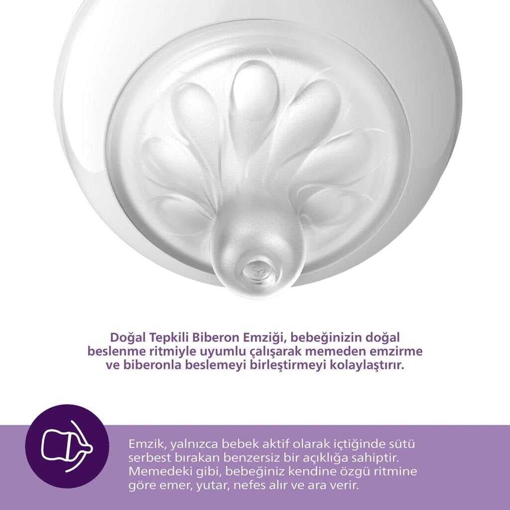 Nessiworld   Avent Doğal Tepkili Natural Response 2'Li Biberon Emziği No:2 0+ Ay