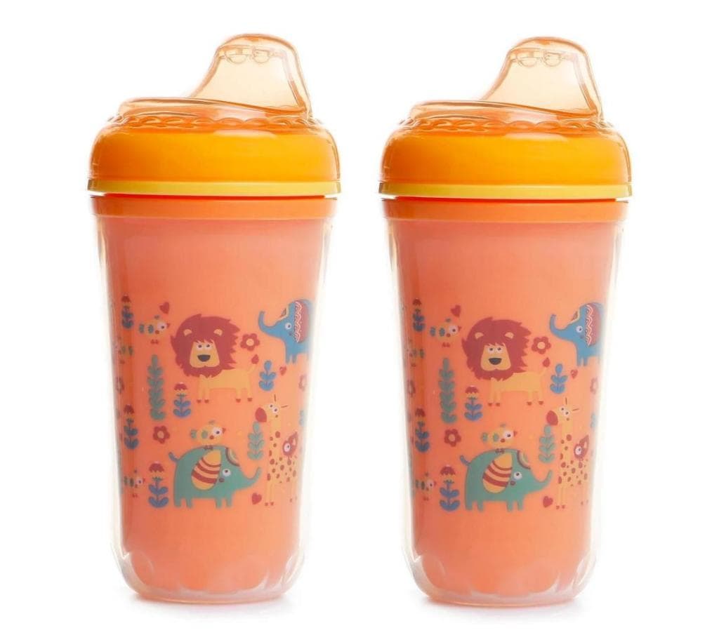 Wee Baby Yalıtımlı Alıştırma Bardağı Turuncu 200ml 6+Ay x 2 Adet