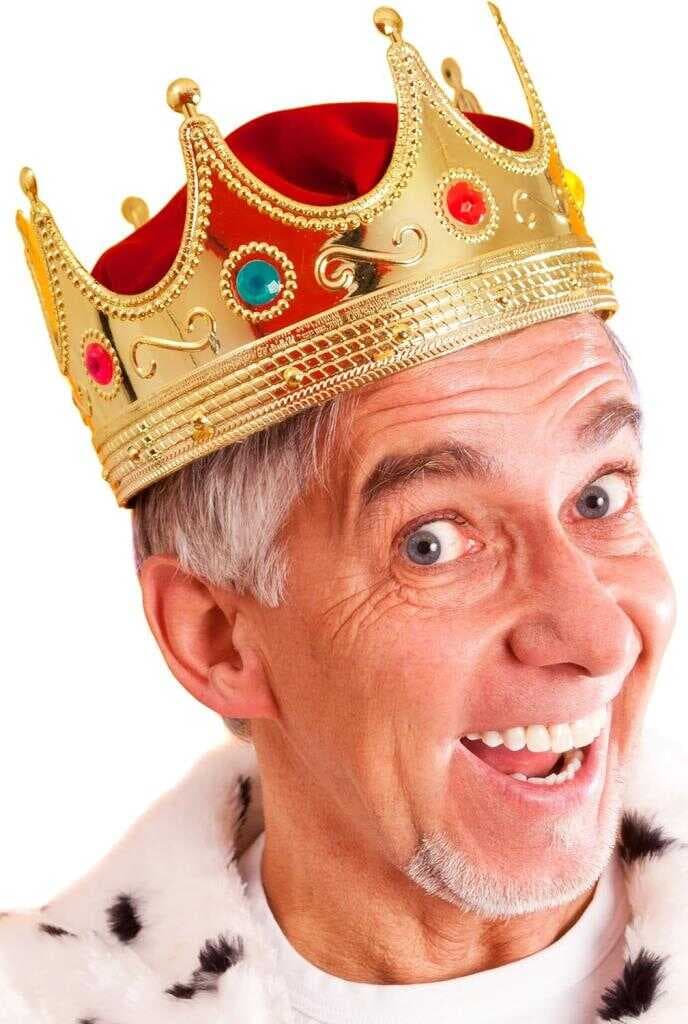 NessiWorld AltınRenkYetişkinÇocukUyumluKralTacı60cm