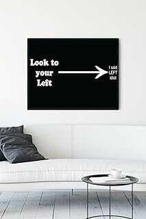 (13330) Solua Bak Eğleceli Mizahi Çerçeveli Tablo (50x70cm)