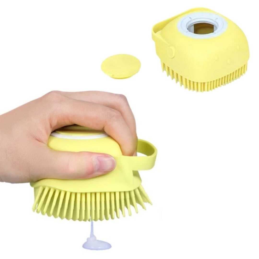 Yumuşak Silikon Malzemeli Esnek Jel Hazneli Masaj Fonksiyonlu Etkili Banyo Duş Kese Lifi (5430)