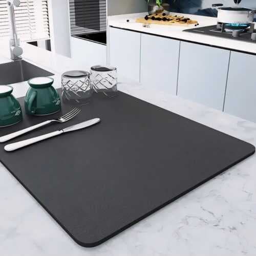 Su Emici Sihirli Tezgah Üstü Kurutma ve Bulaşık Matı