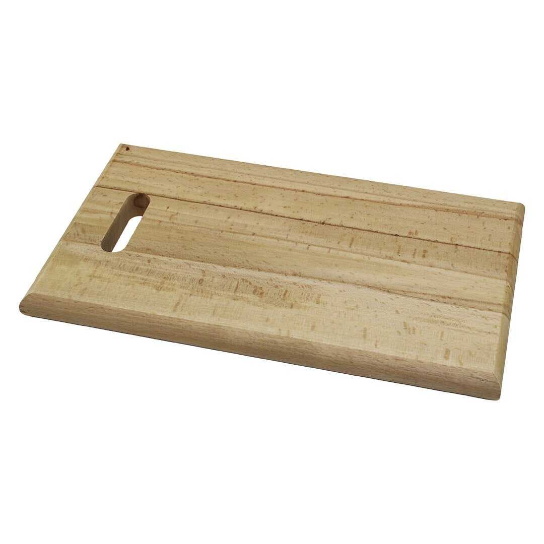 25X40CM   KALIN=2.5CM  AHŞAP KESİM PANOSU - ET TAHTASI  EL GEÇMELİ KULP (5430)