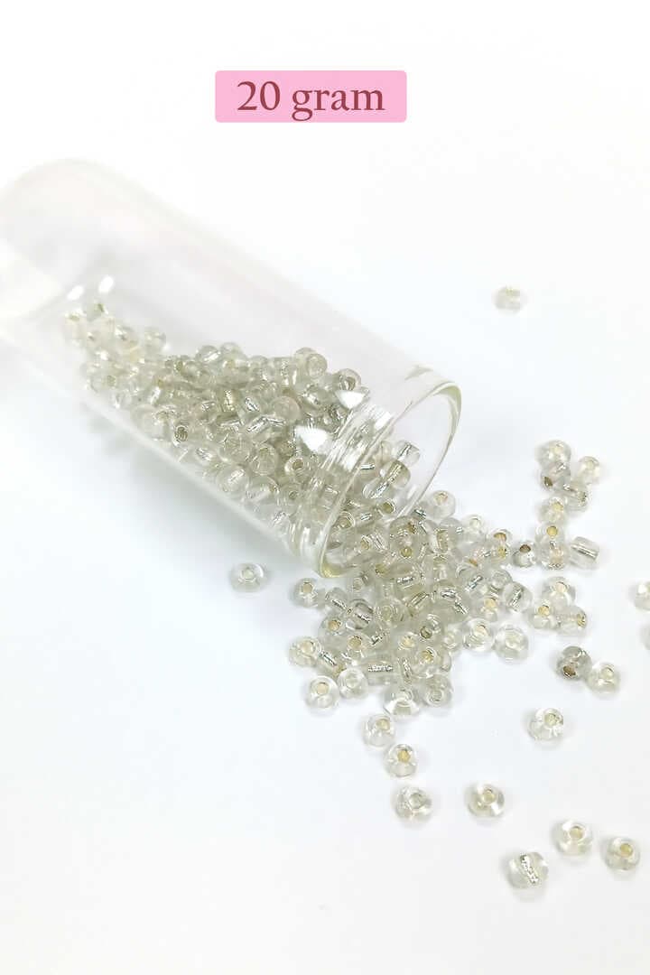 Dökme Cam Kum Boncuk Büyük Boy (6/0) 4 mm - 4 Renk - Toplam 80 Gram - BNC410