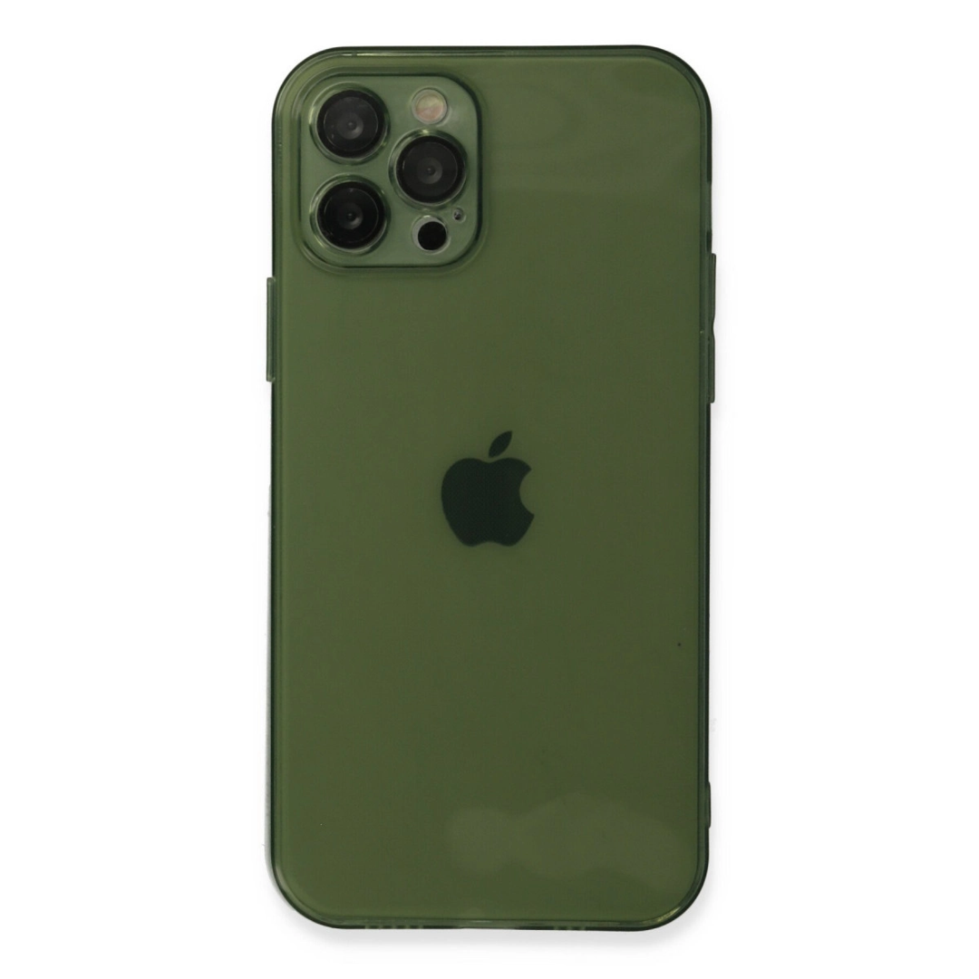 Apple İphone 12 Pro Kılıf Fly Lens Silikon - Yeşil