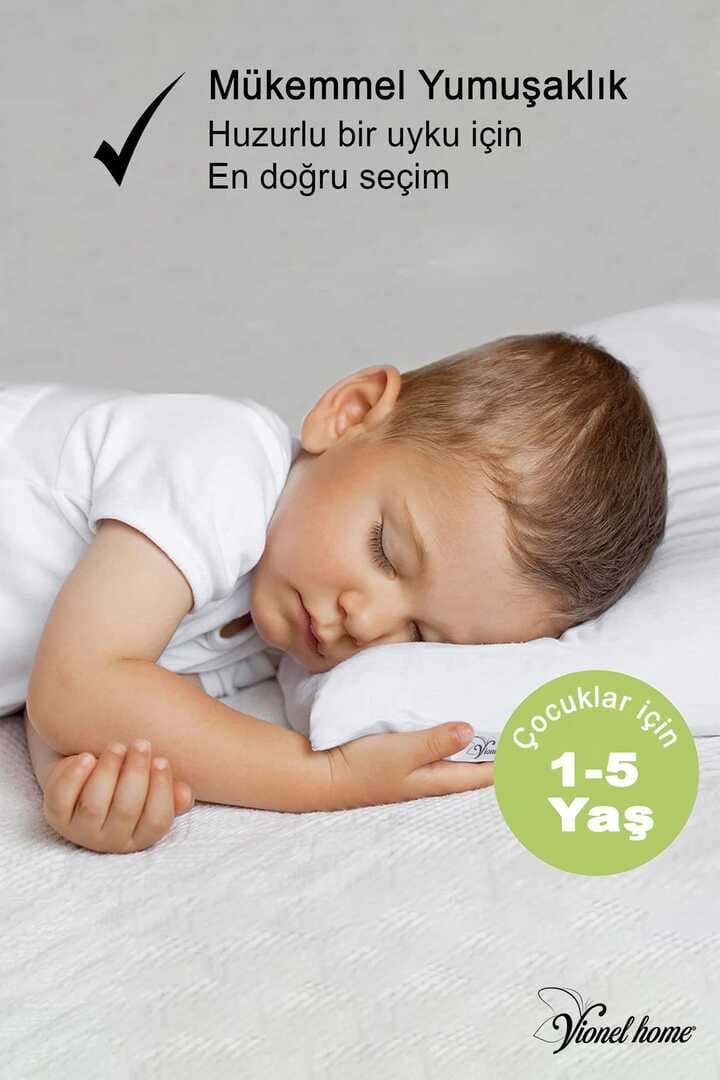 Sıvı Geçirmez Bebek Yastığı, Antialerjik, %100 Pamuklu, Boncuk Silikon, 250gr