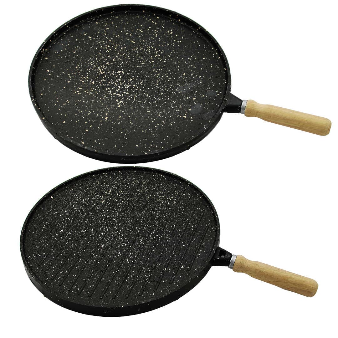 ÇİFT TARAFLI DÖKÜM GRANİT BAZLAMA - GÖZLEME TAVASI 36CM (5430)