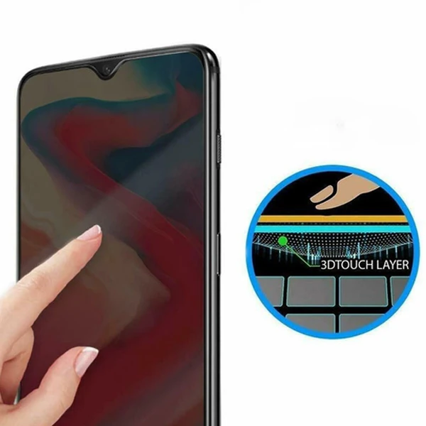 Oneplus 7 3D Full Privacy Gizlilik Tempered Cam Ekran Koruyucu-(5775)