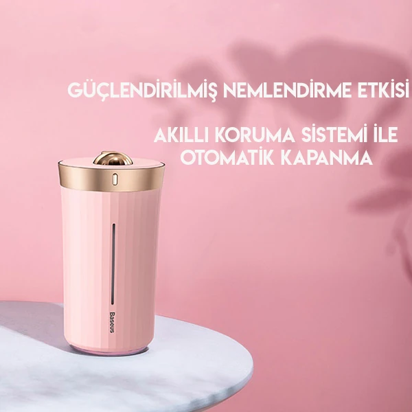 Baseus Whale Araç ve Ev Ultrasonik Hava Nemlendirici Gece Lambası-(5775)