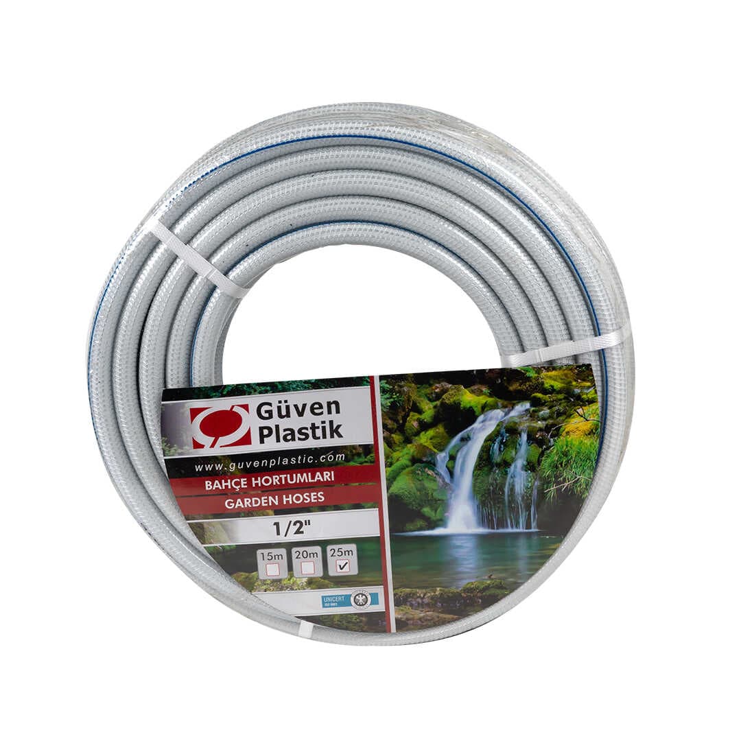 GÜVEN PLASTİK 1/2" MARİN ÖRGÜLÜ BAHÇE HORTUMU (20 METRE)