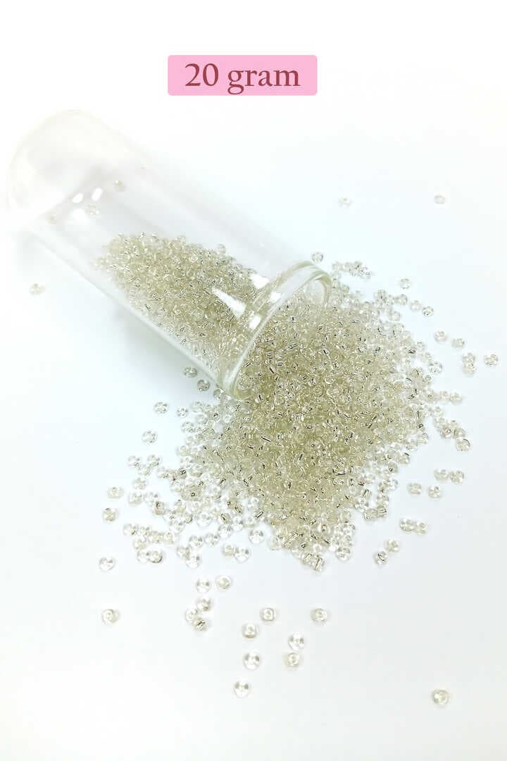 Dökme Cam Kum Boncuk (11/0) 2 mm - 4 Renk - Toplam 80 Gram -  BNC403