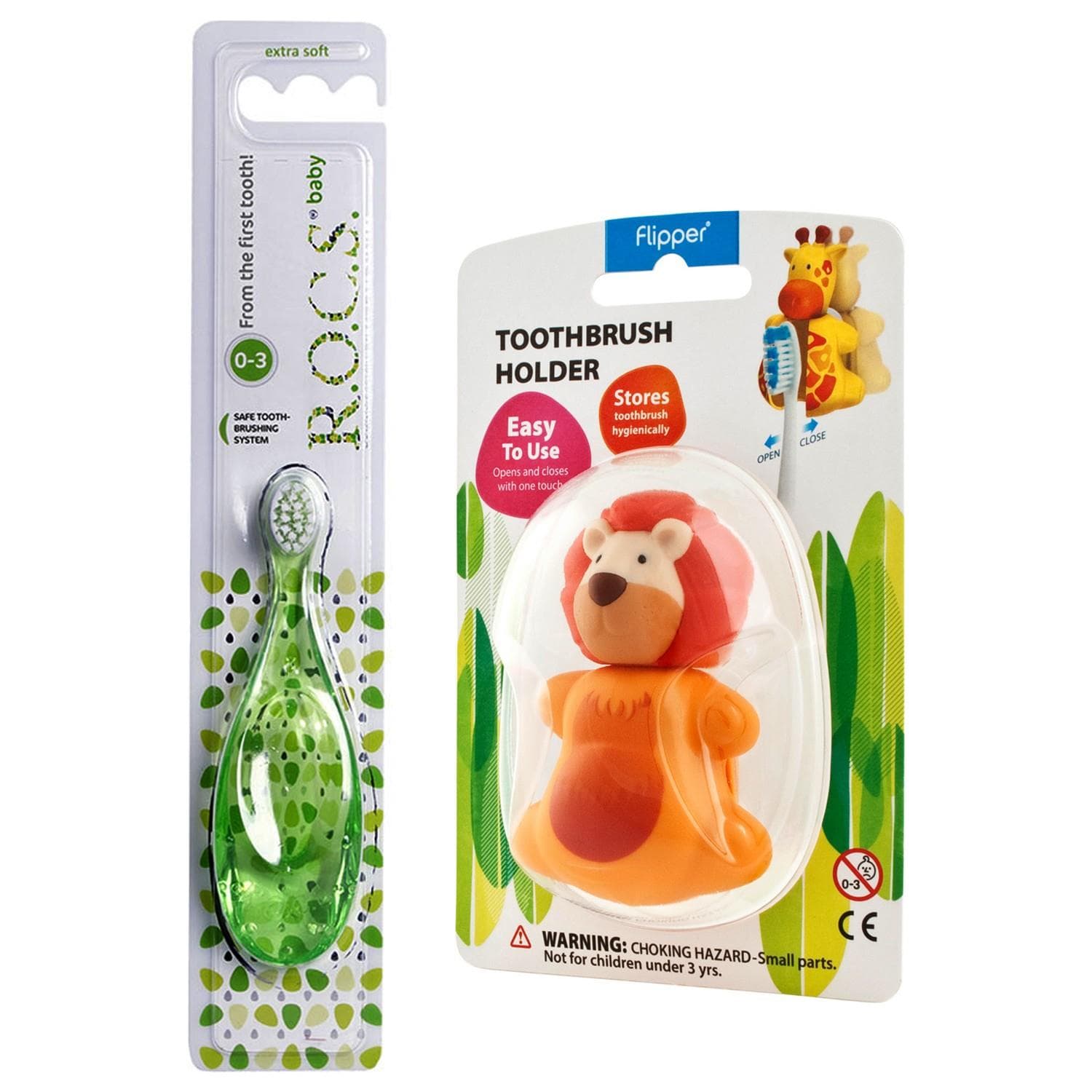 Rocs baby yeşil + Flipper Aslan