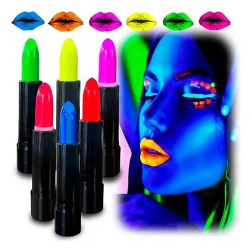 GlowPaint 6’lı Neon Boya – UV Işıkta Parlayan Makyaj Seti