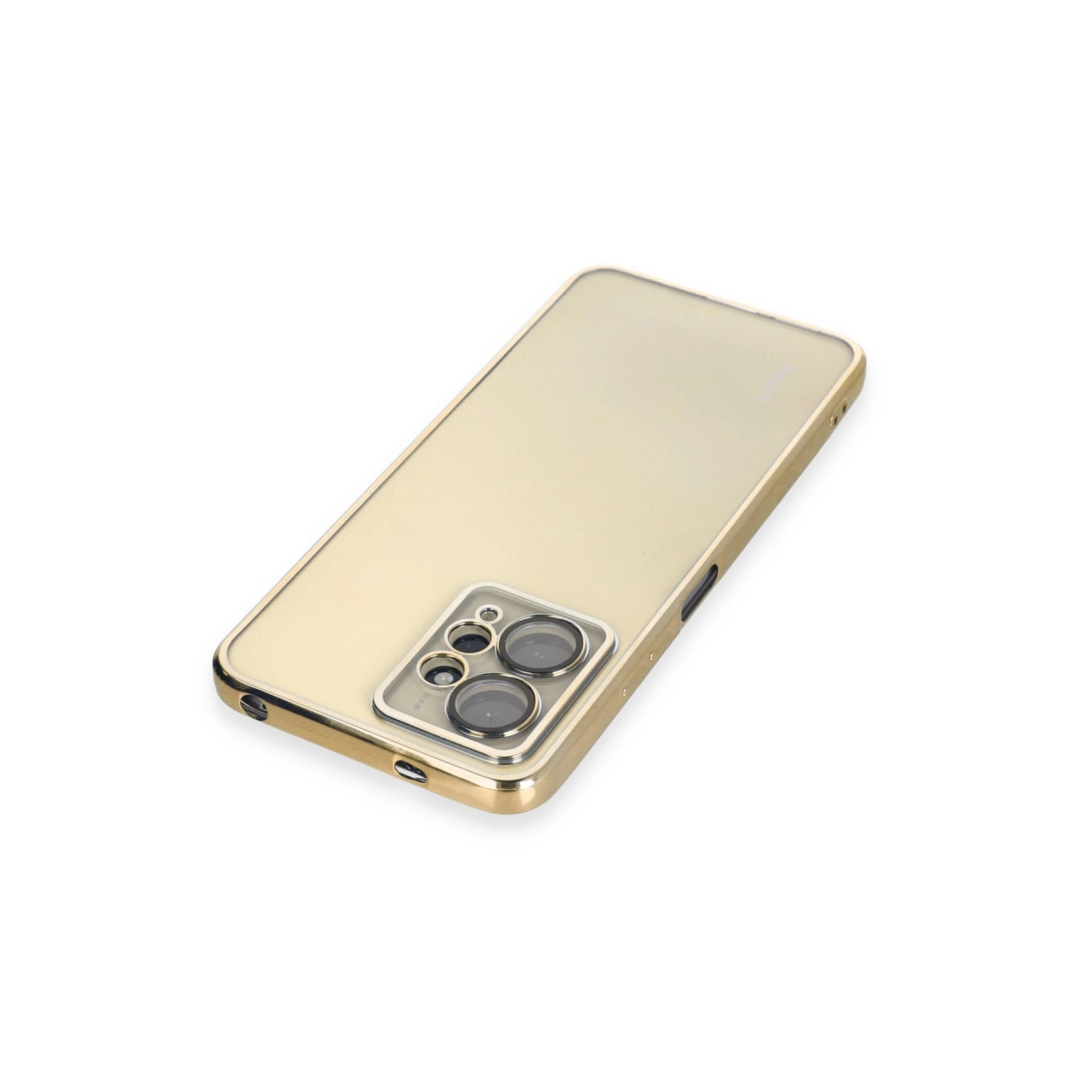 Xiaomi Redmi Note 12 4g Kılıf Razer Lensli Silikon - Gold