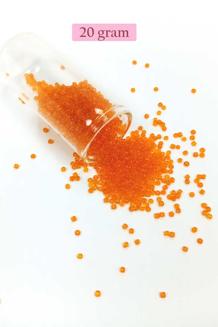 Dökme Cam Kum Boncuk (11/0) 2 mm - 4 Renk - Toplam 80 Gram -  BNC402