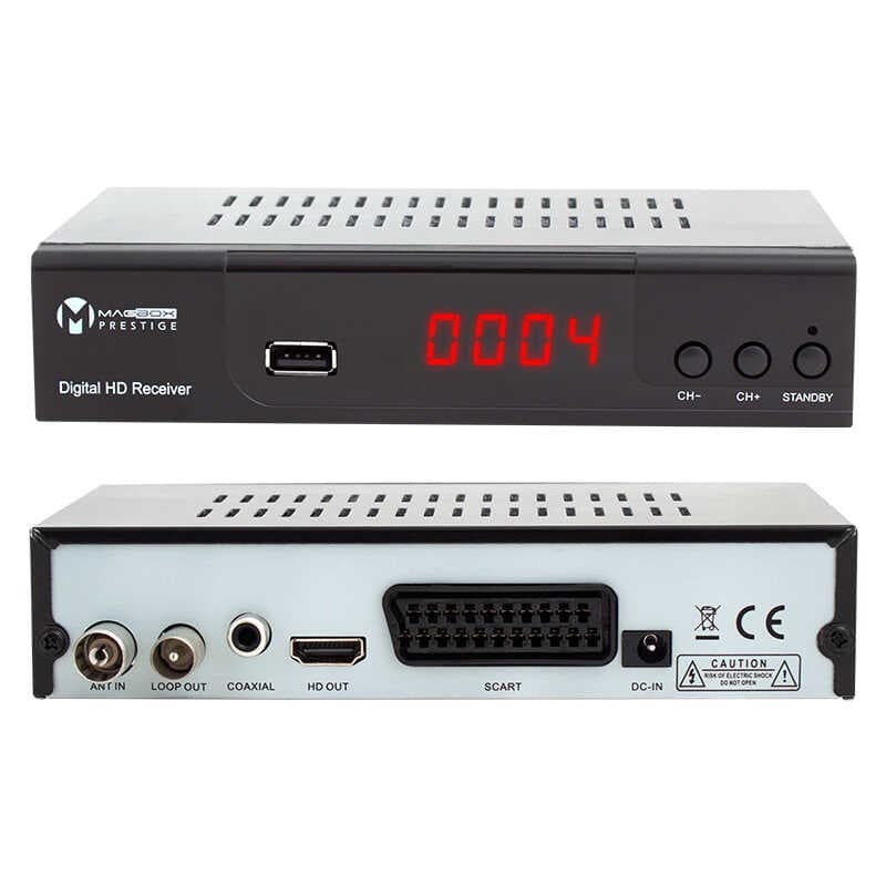 MAGBOX PRESTİGE DVB-T2/C FULL HD MİNİ KARASAL-UYDU ALICISI (HDMI+SCART) YOUTUBELU (4767)