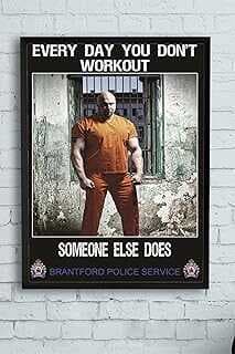 (13334) Someoe Else Does Vücut Geliştirme Body Buildig Fitess Çerçeveli Tablo (21x30cm)