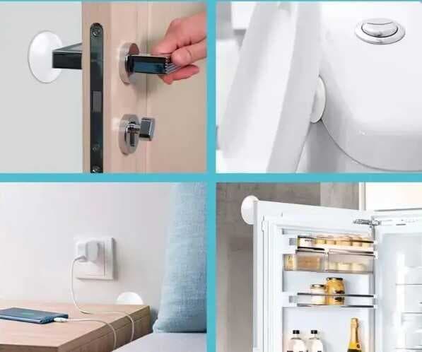 Nessiworld Şeffaf  Silikon Mobilya ve Kapı Durdurucu Darbe Pedi 6 lı