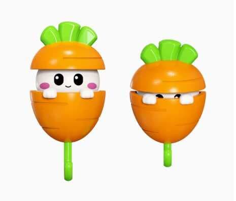 Havuç Tasarımlı Otomatik Açılan Yapışkanlı Askı (5430)