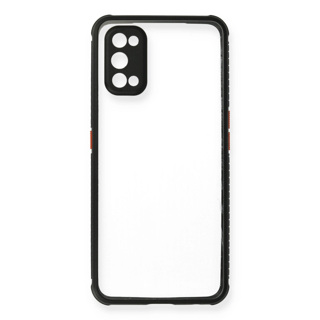 Realme 7 Pro Kılıf Miami Şeffaf Silikon - Siyah