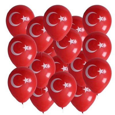 BAYRAKLI BALON 12İNC 100 PARÇA (5430)