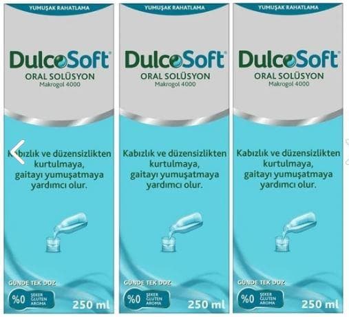 Dulcosoft Oral Solüsyon 250 ML X 3 adet