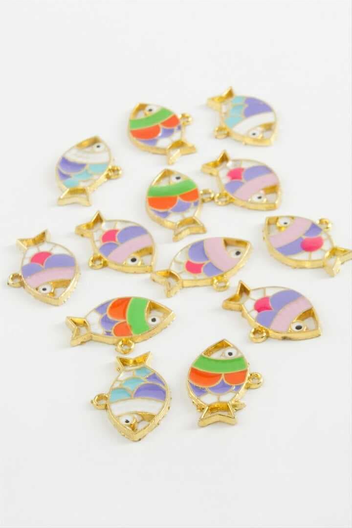 Balık Tek Kulp Mineli Bileklik ve Kolye Ucu Aparatı 1 Adet