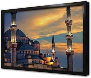 İstabul Cami Çerçeveli Cam Tablo 60x90 cm CA16223
