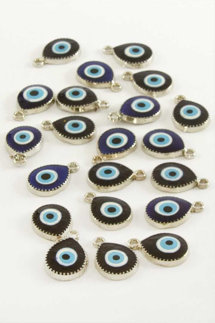 Nazar Damla Tek Kulplu Mineli Bileklik ve Kolye Ucu Aparatı 1 Adet