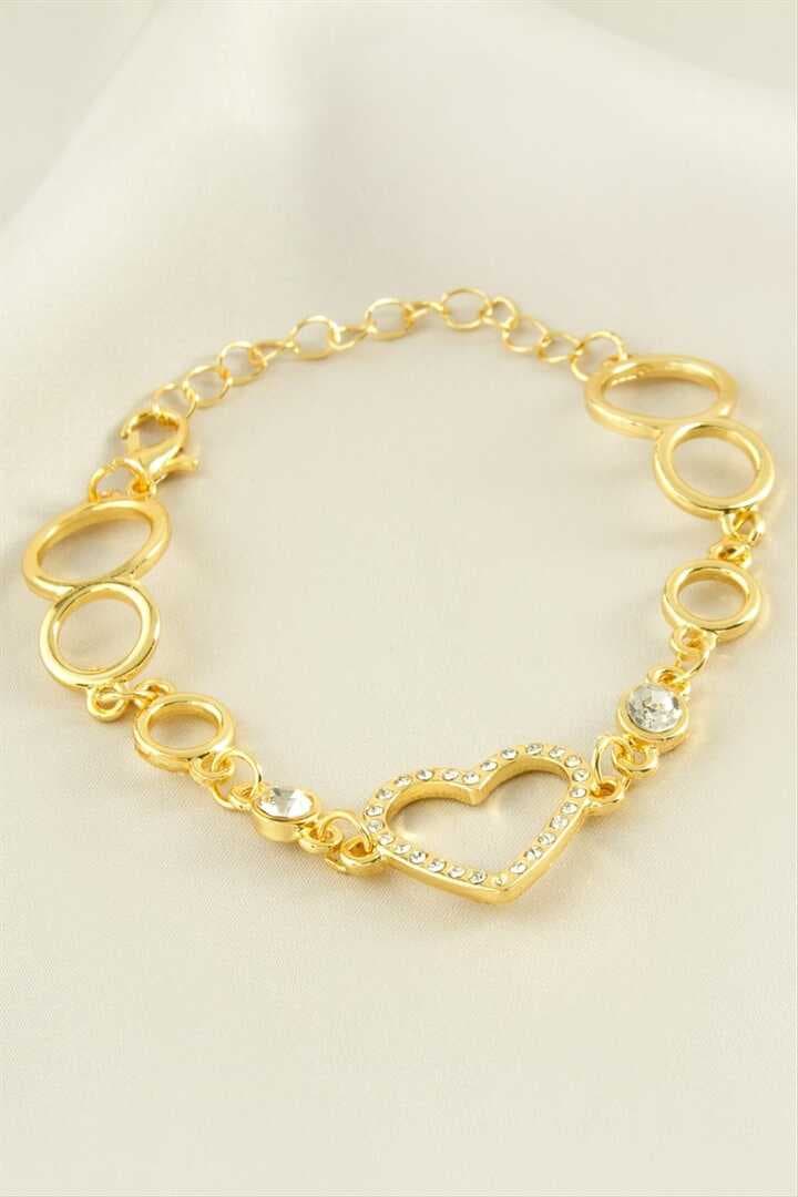 Kalp Taşlı Bileklik