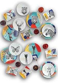 Kütahya Porsele Madagaskar 18 Parça Kahvaltı ve İkram Takımı