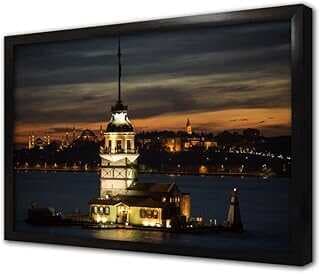 İstabul Kız Kulesi Çerçeveli Cam Tablo 20x30 cm CA16288