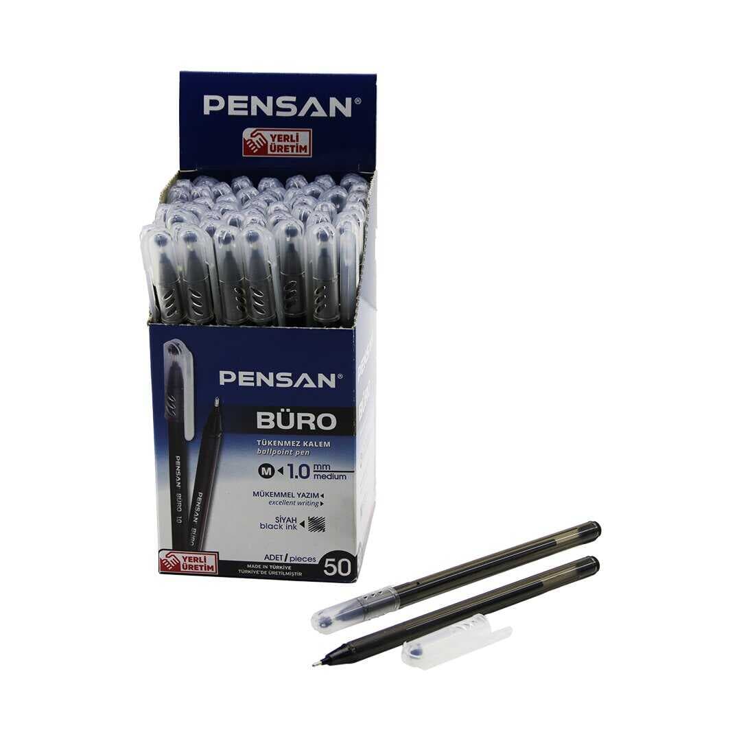 Tükenmez Kalem - Siyah Renk - 1.0 mm Medium Uç