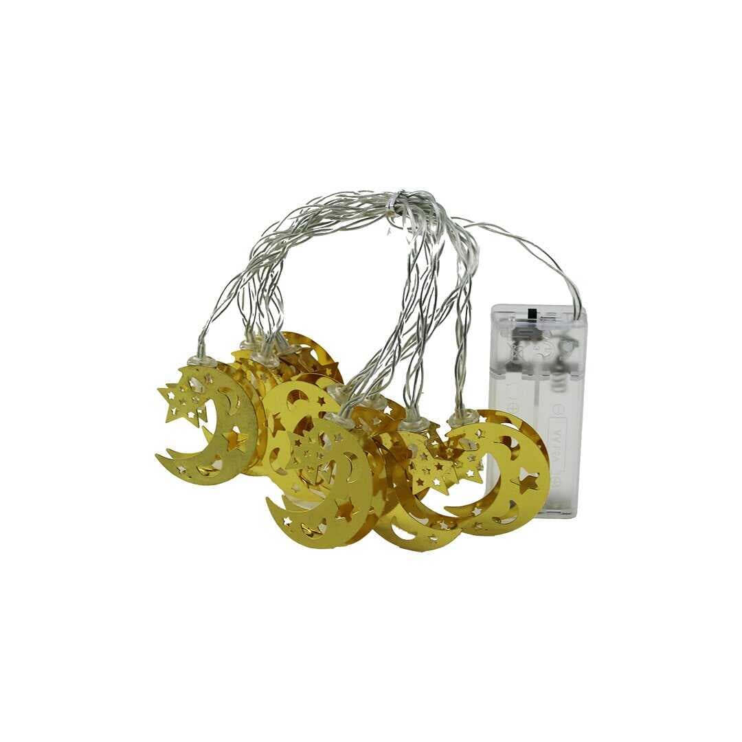 2MT METAL AYYILDIZ PİLLİ RAMAZAN LED IŞIK (5430)