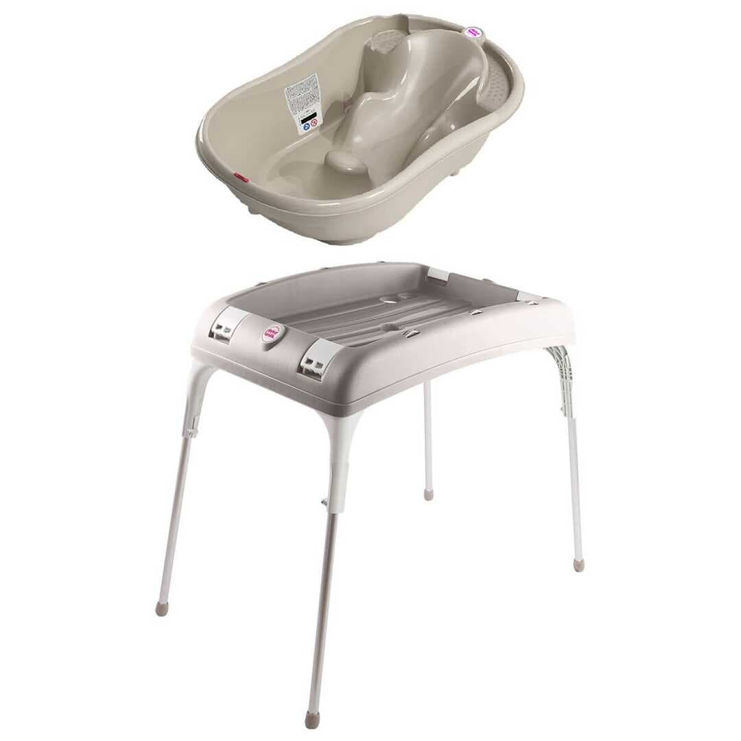 OkBaby Onda Banyo Küveti & Banyo Küvet Taşıyıcı / Gri