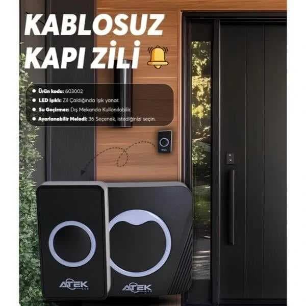 Kablosuz Su Geçirmez Kapı Zili (5430)