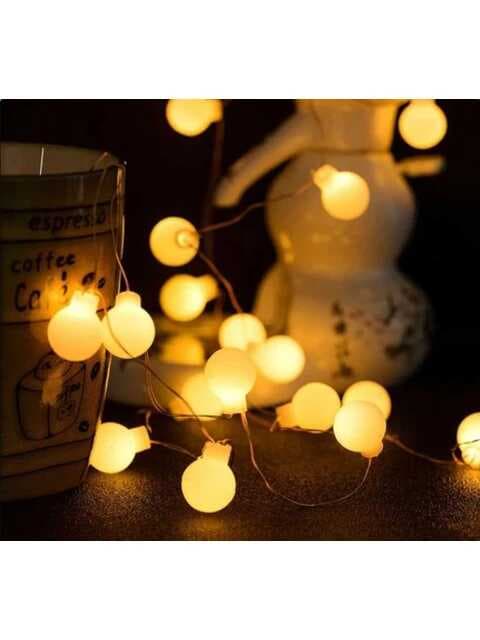 GÜN IŞIĞI - TOP 3MT FİŞLİ EKLEMELİ PERİ LED - DEKOR LAMBA (5430)